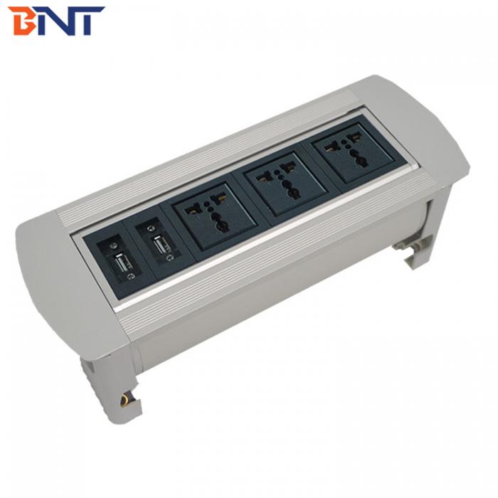 Multimedia table manual flip up socket MK6300