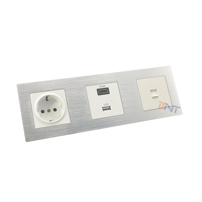 Multimedia wall socket panel outlet WS306