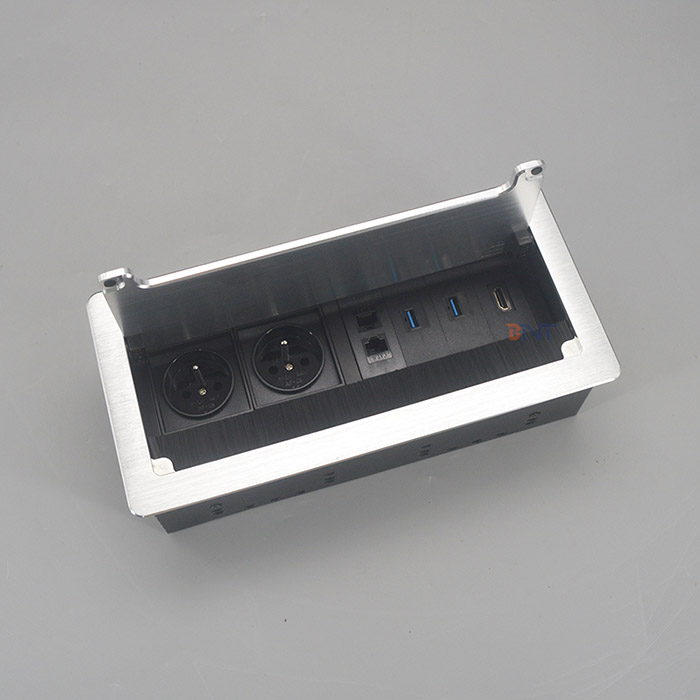 Flip up brush type table socket BF816FR