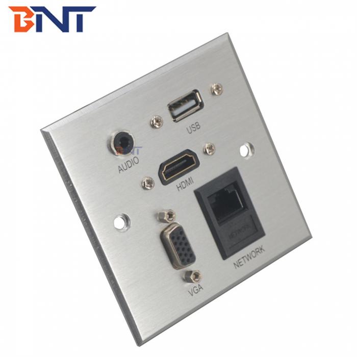 BNT wall mount USB face plate universal sockets for hotel office furniture