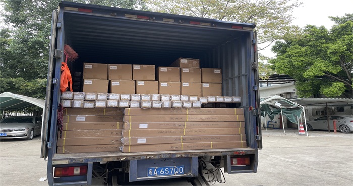 2021-12-20 Shipment of 190.00PCS Projector Screen and 100.00PCS Projector Tripod Stand to United Arab Emirates