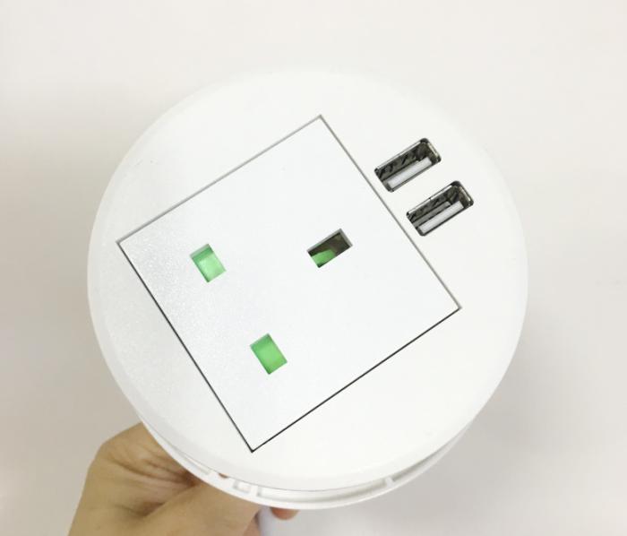 Round desktop power socket TS80